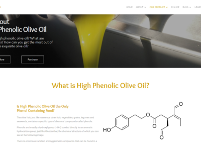 Project name : myrolion.gr -High Phenolic Olive Oil